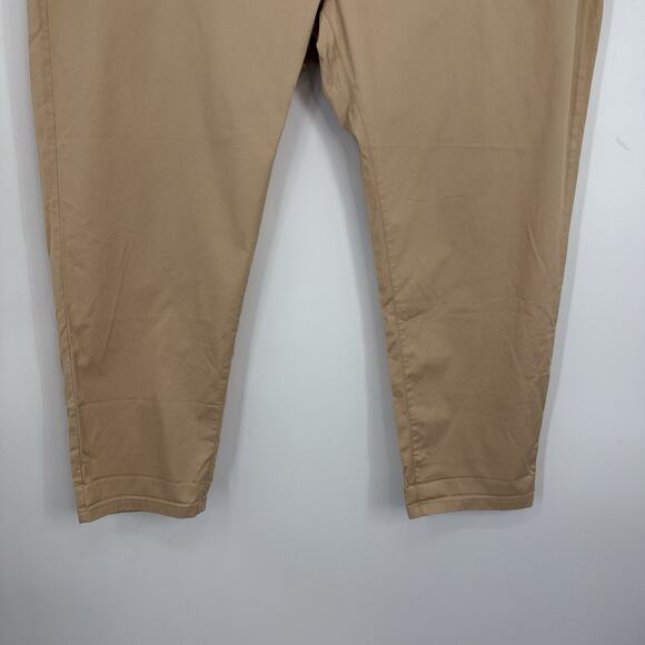 J Crew Women Plus Boyfriend Chino Pants Size 4X Patch Pocket Slim Khaki Tan NEW - Picture 4 of 13